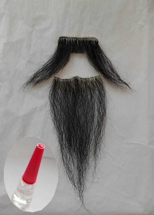 Hu Drama Qu Old Man Li Bai Grandpa Performance Abroad Men's Wig