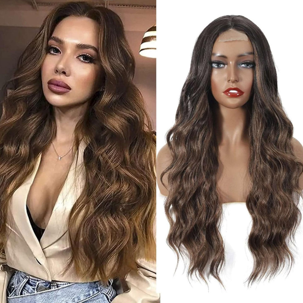 Small Lace Curly Hair Synthetic Wigs Before Wig Long Curls