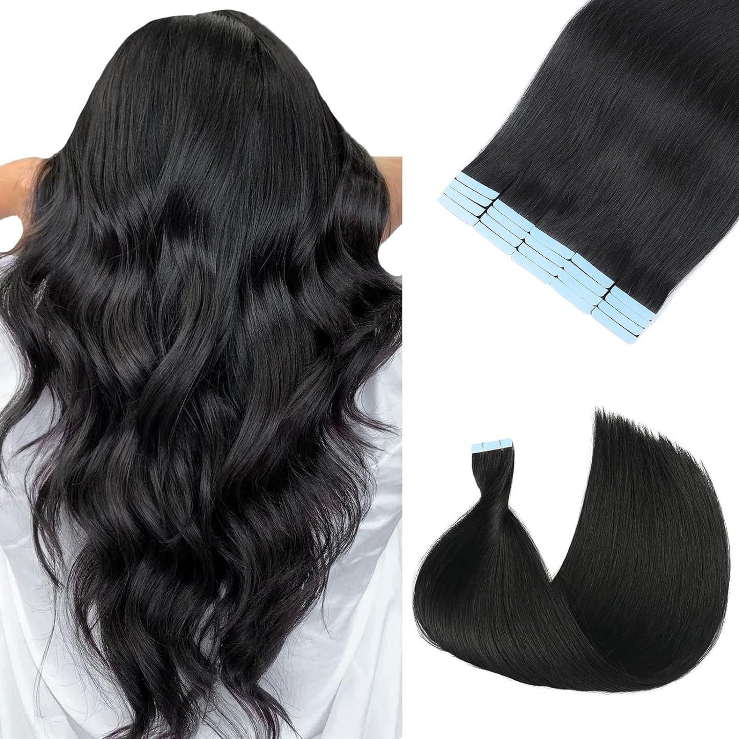Charming Creative Human Extension Straight Film Real Hair Wig