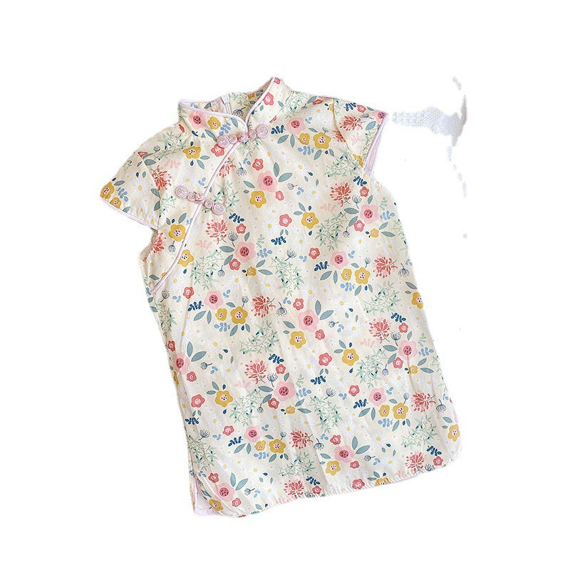 Children's Cheongsam Summer Small Princess Chinese Style Children's Dress