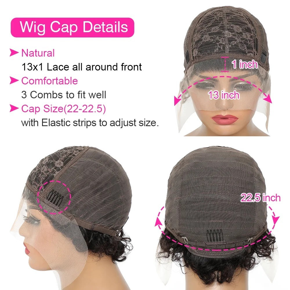 Pixie Cut Lace Wigs Human Shor Wig Short Curly Hair