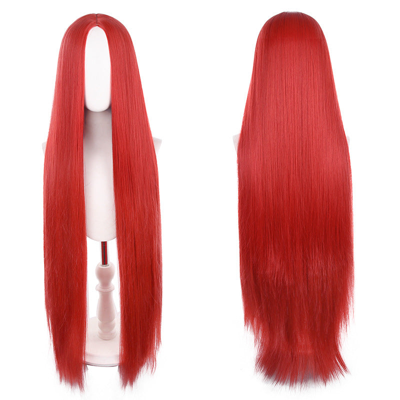 Mid-length Universal Long Straight Scalp Style Cos Wig