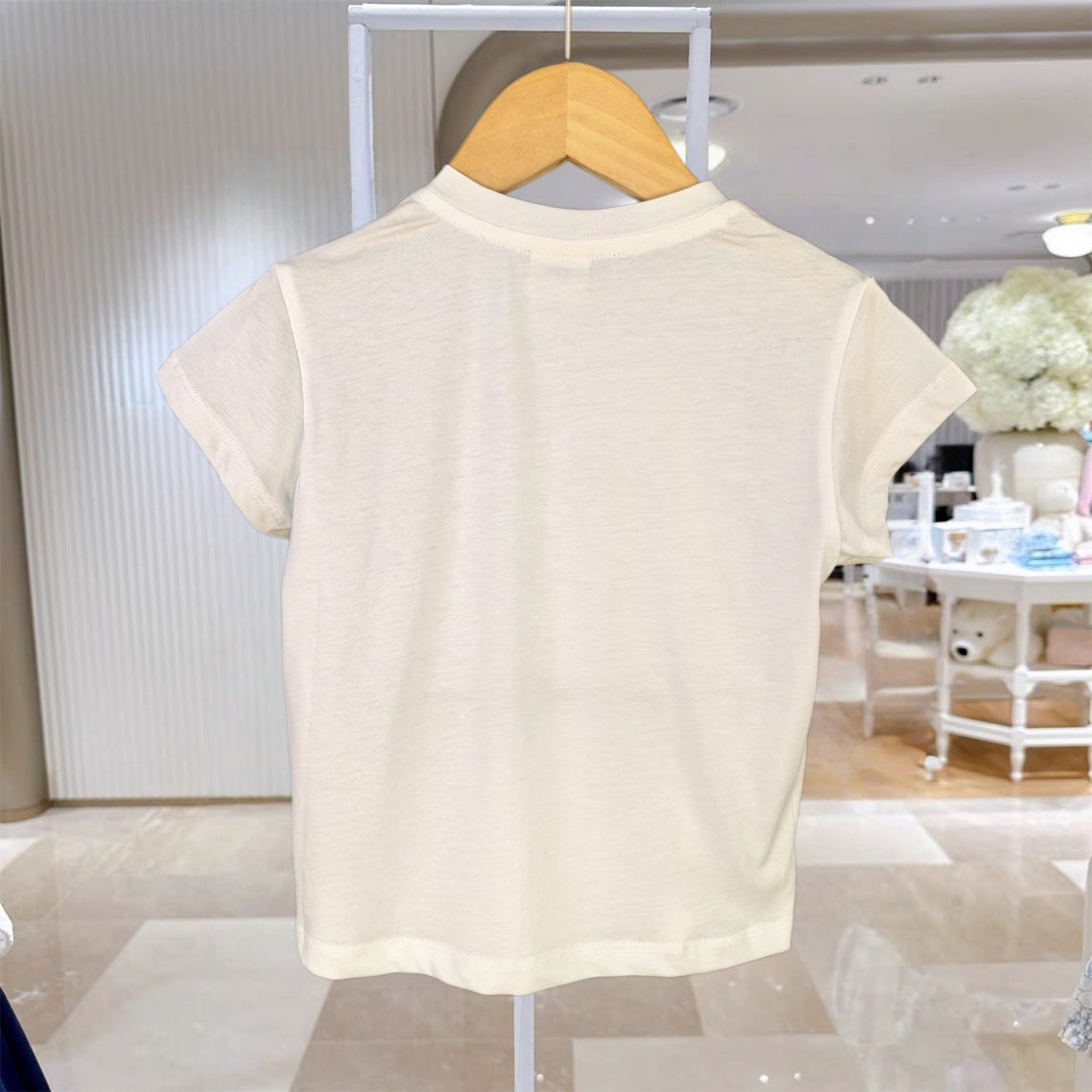 Children's Clothing Summer Pure Cotton Cartoon Short Sleeve Small Children's T-shirt