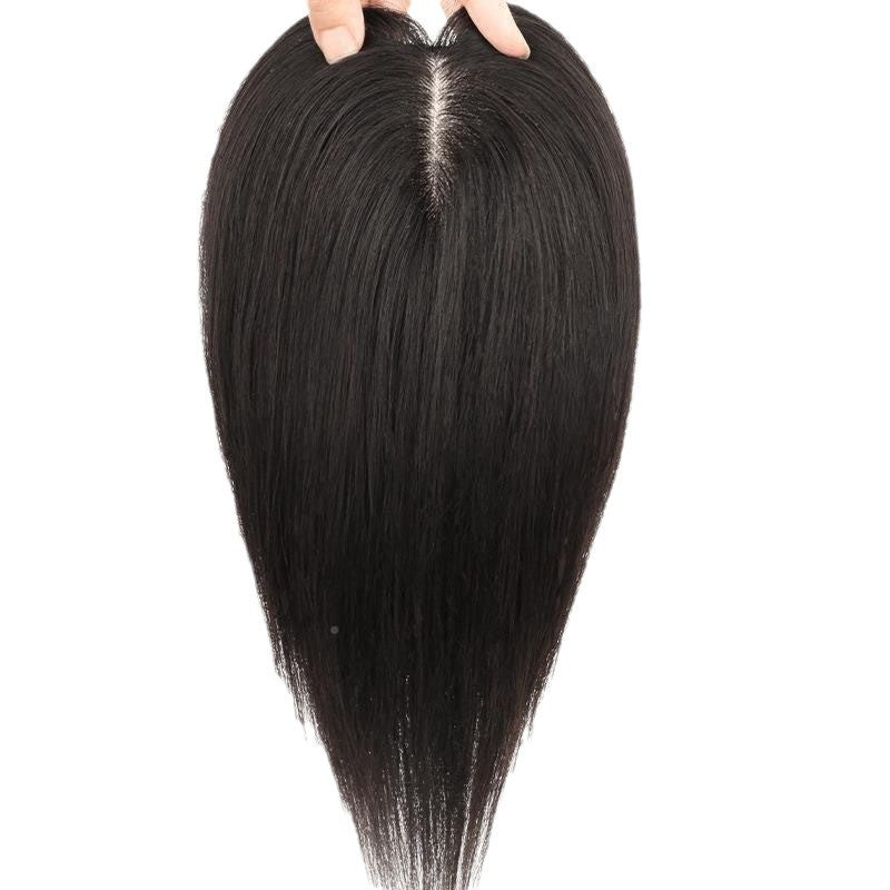 Women's Set Artificial Scalp Hair Replacement Cover Gray Light Natural Wig