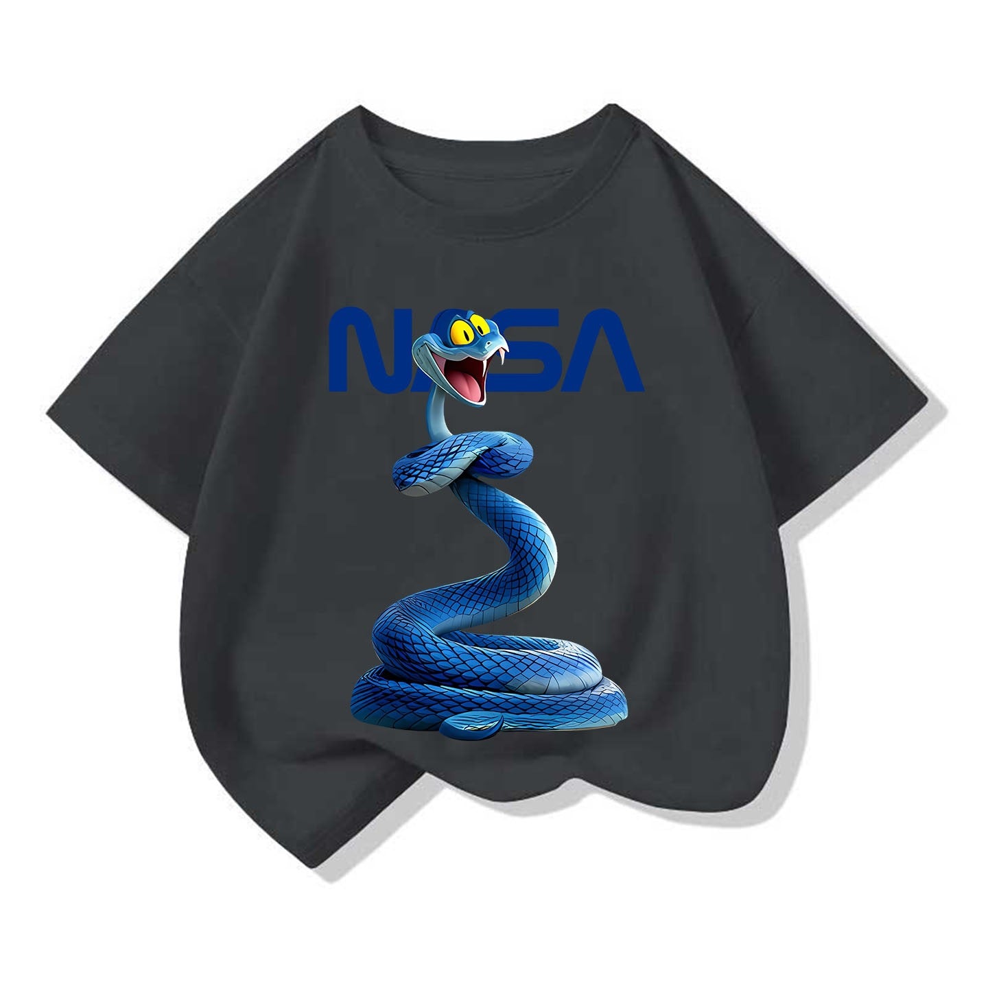 Small Medium Short Sleeve Tide Cotton Round Neck Loose Top Children's T-shirt