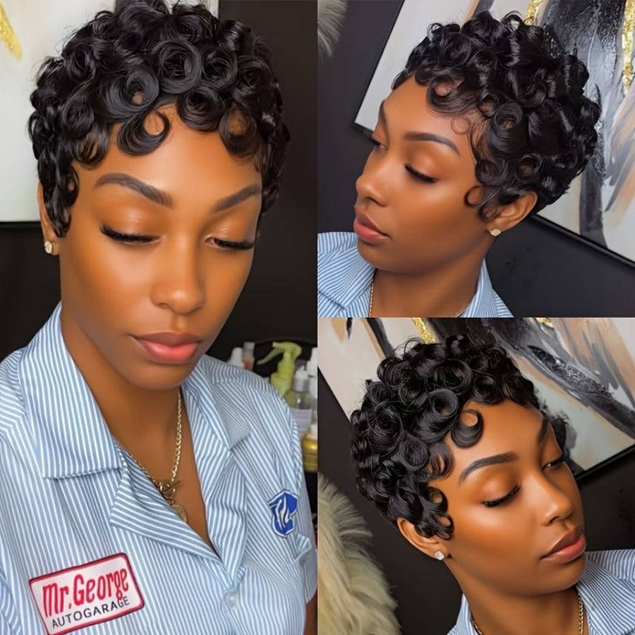 Cool Popular New Beautiful Graceful Human Real Hair Wig