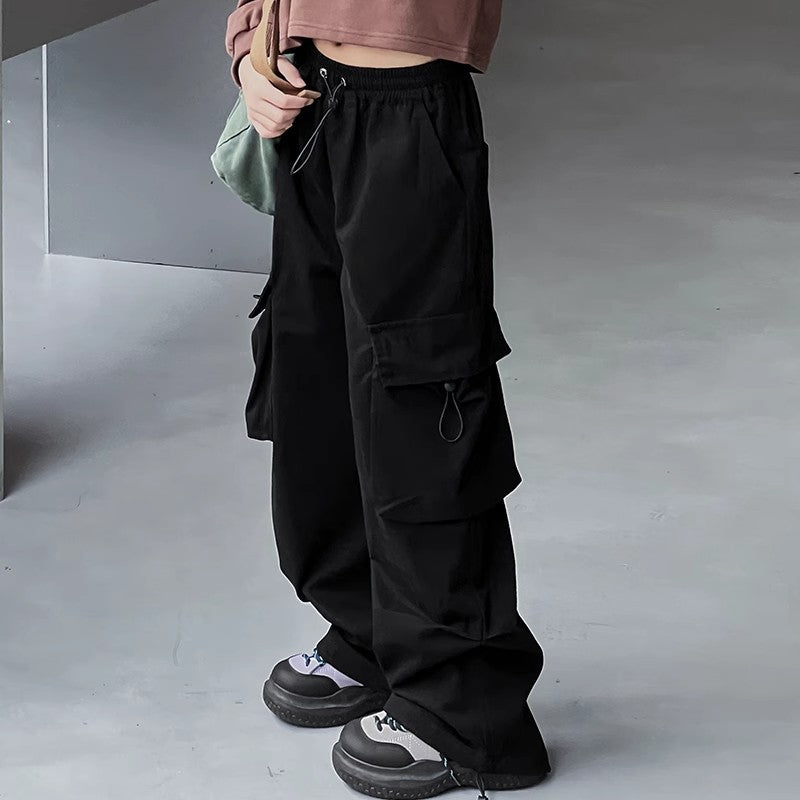 Children's Autumn Clothing Straight Casual Black Sports Children's Pants