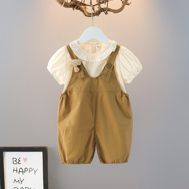 Children's Summer Dress Clothes For Babies Short-sleeved Children's Suit