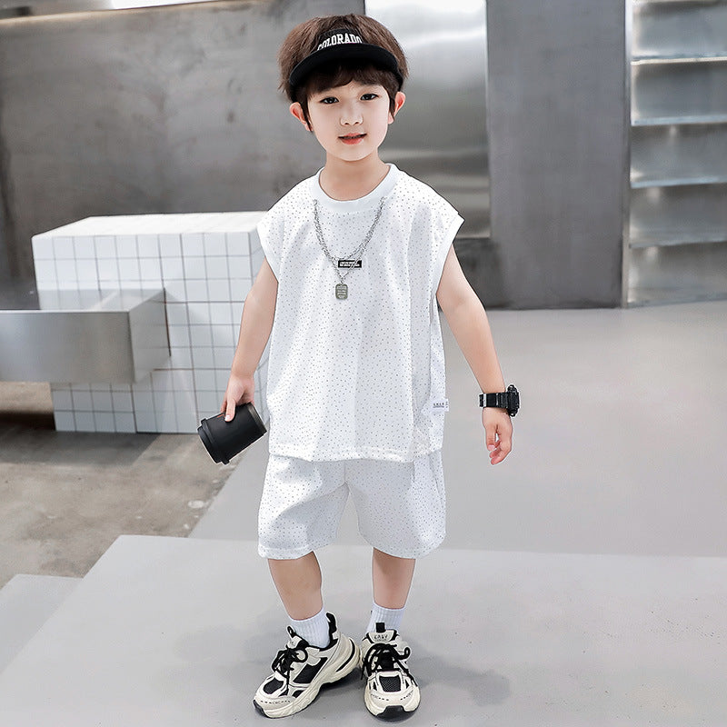 Children's Boys Western Style Fried Street Vest Children's Suit