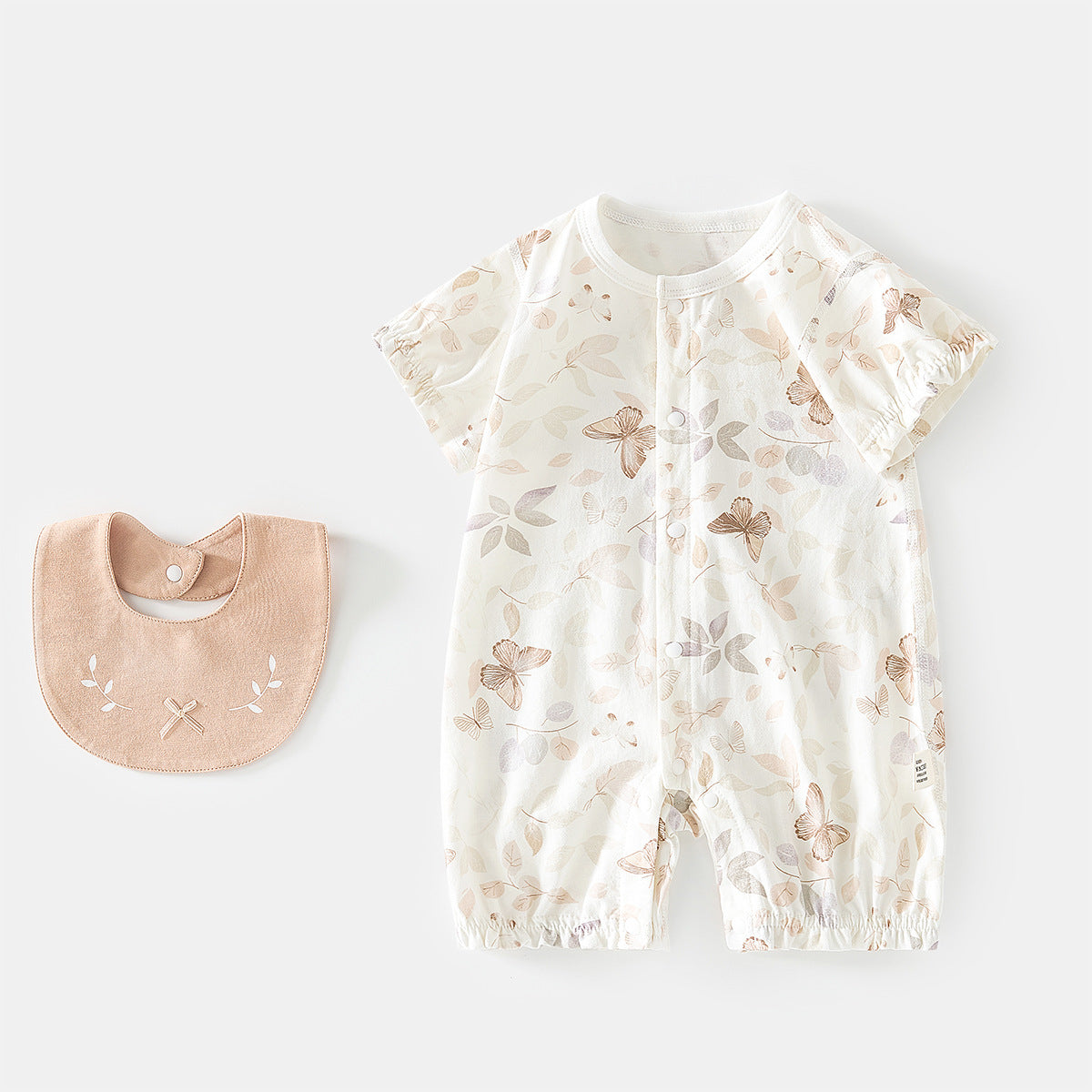 Sleeve Rompers Summer Ice Oxygen Cotton Thin Romper Infant Air Jumpsuit, Climbing Suit