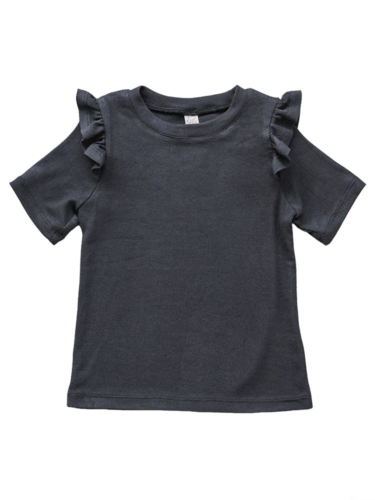 Strawberry Shan Western Style Versatile Stretch Children's T-shirt