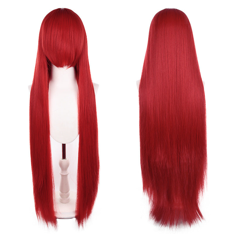 Mao Style Universal Scalp Head Long Bangs Cos Wig