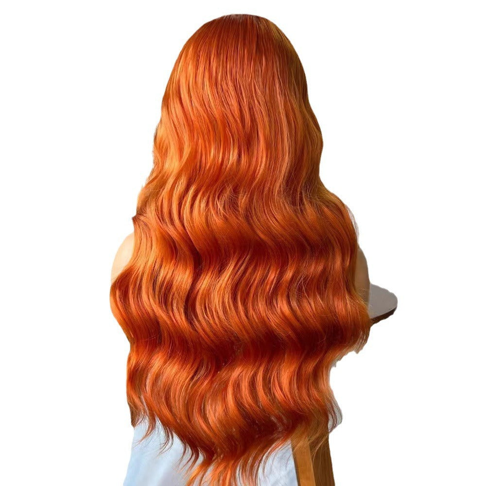 Women's Mid-length Roll Large Wave Heat-resistant Synthetic Fiber Daily Wig Long Curls