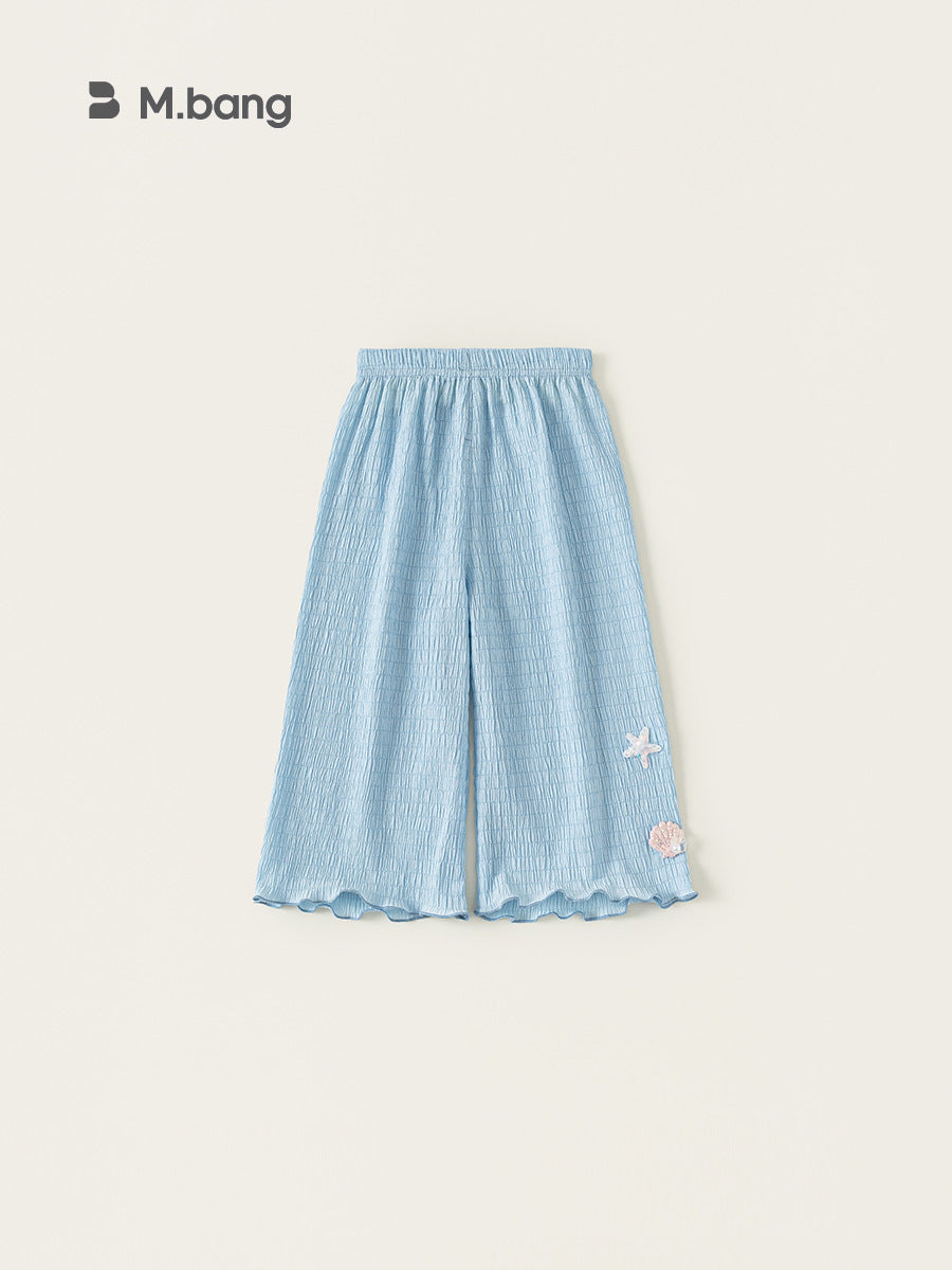 Children's Trousers Summer Thin Seaside Holiday Solid Color Children's Pants