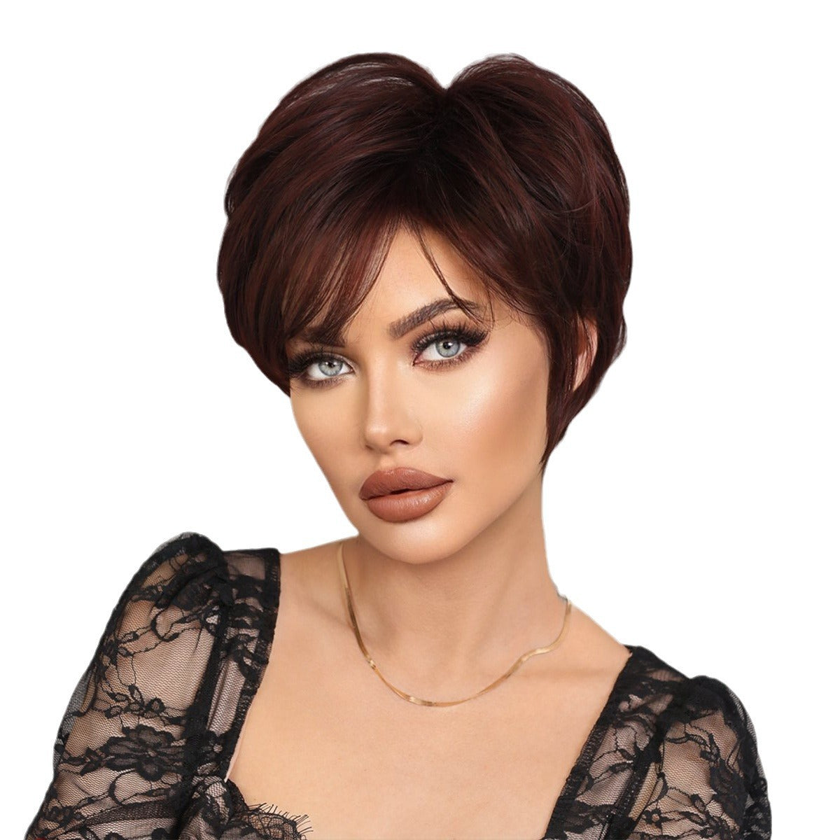 Women's Options Elf Mother Layered Short Mechanism Chemical Fiber Other Wig