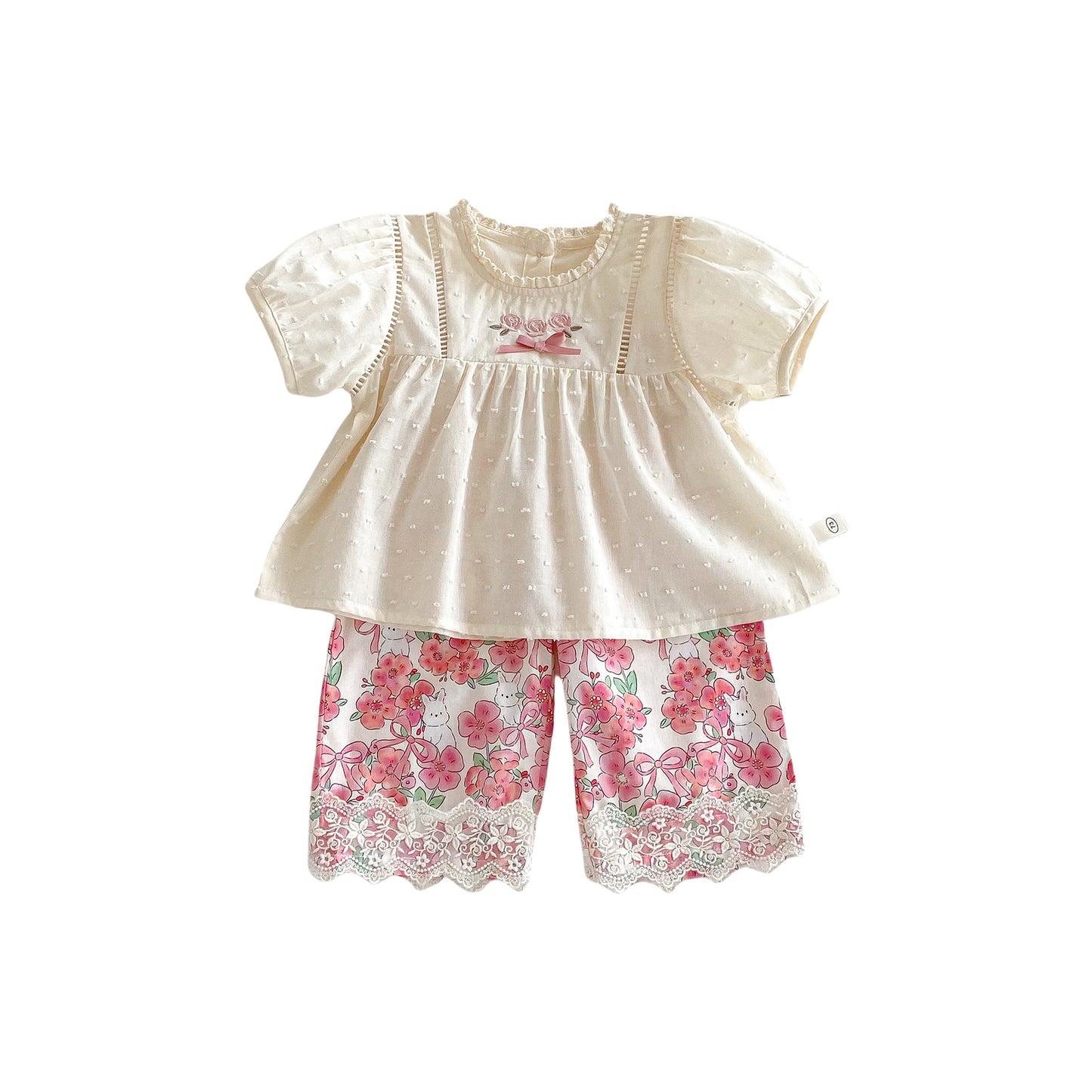 Korean Style Lace Collar Fashionable Small Shirt Children's T-shirt