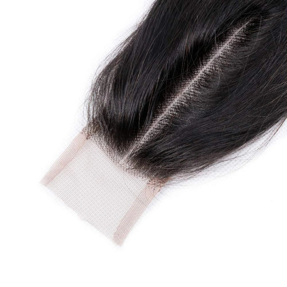 Kim Swiss Transparent Lace Closure Straight Real Hair Wig
