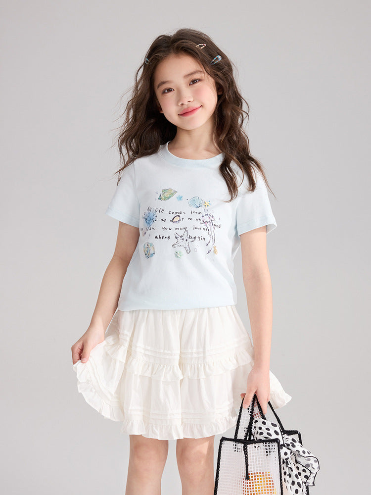 Children's Pudding Jacket Summer Refreshing Superior Cotton Children's T-shirt