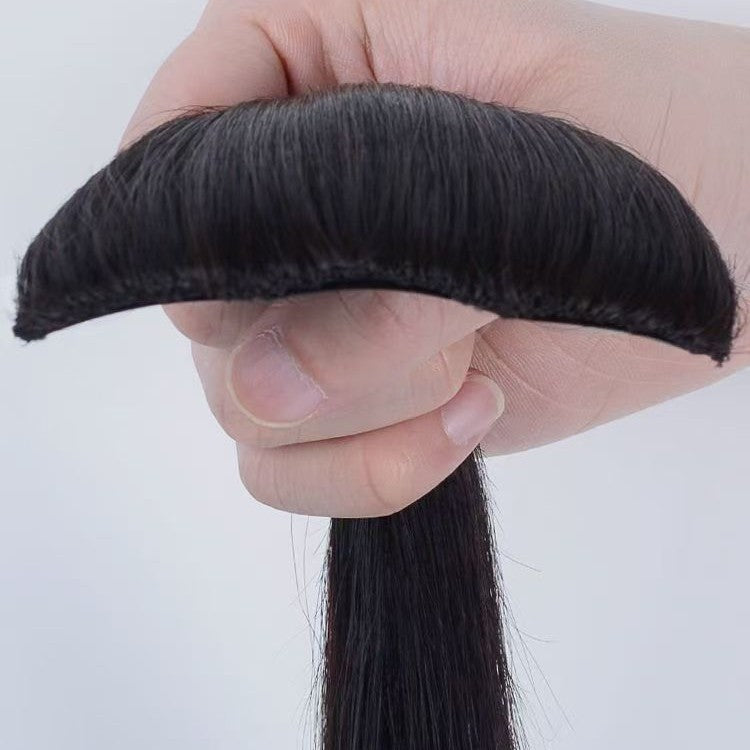 Seamless Hairpiece Clip Female Extension Human Straight Real Hair Wig