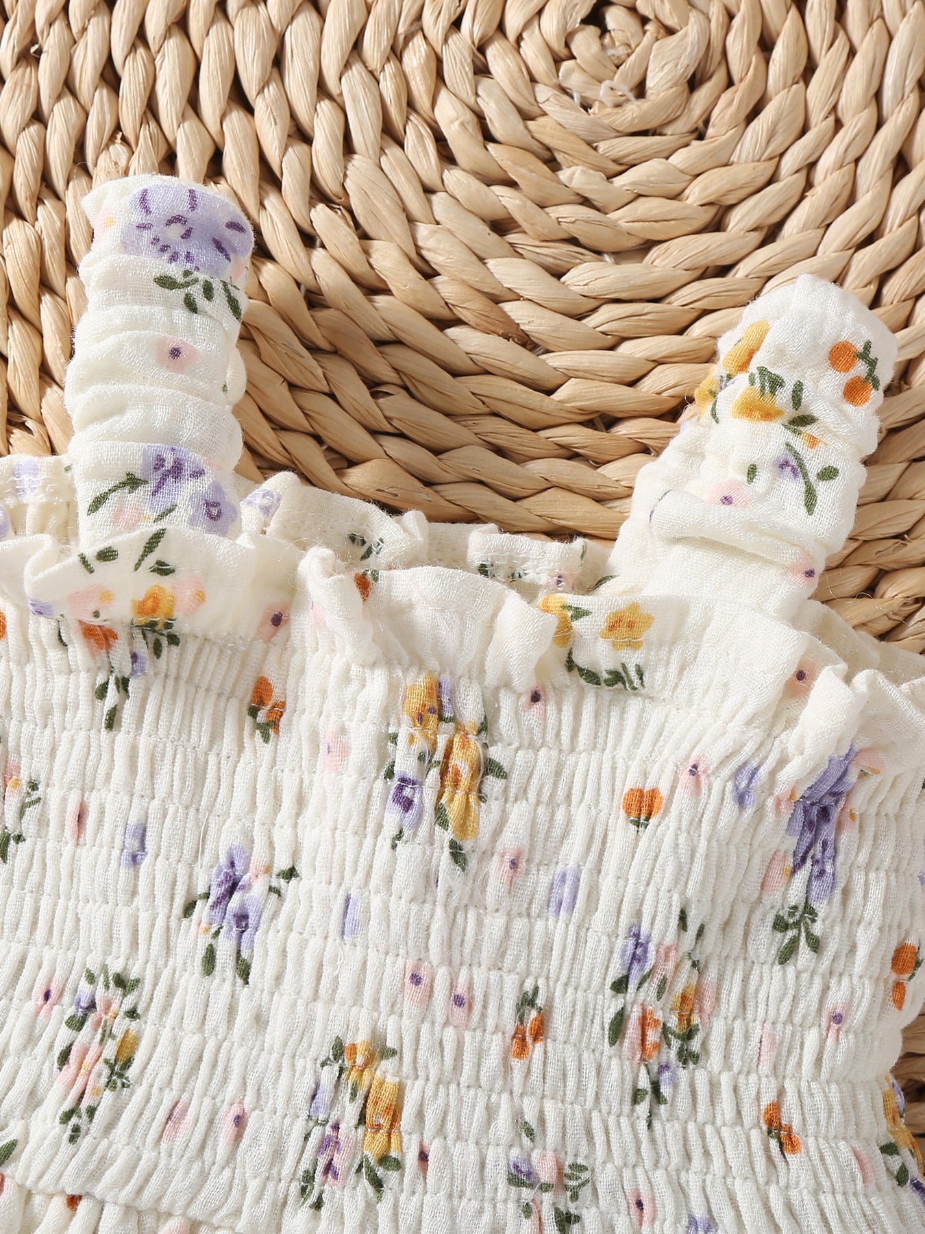 Summer Romper Sweet Floral Sling Triangle Jumpsuit, Climbing Suit