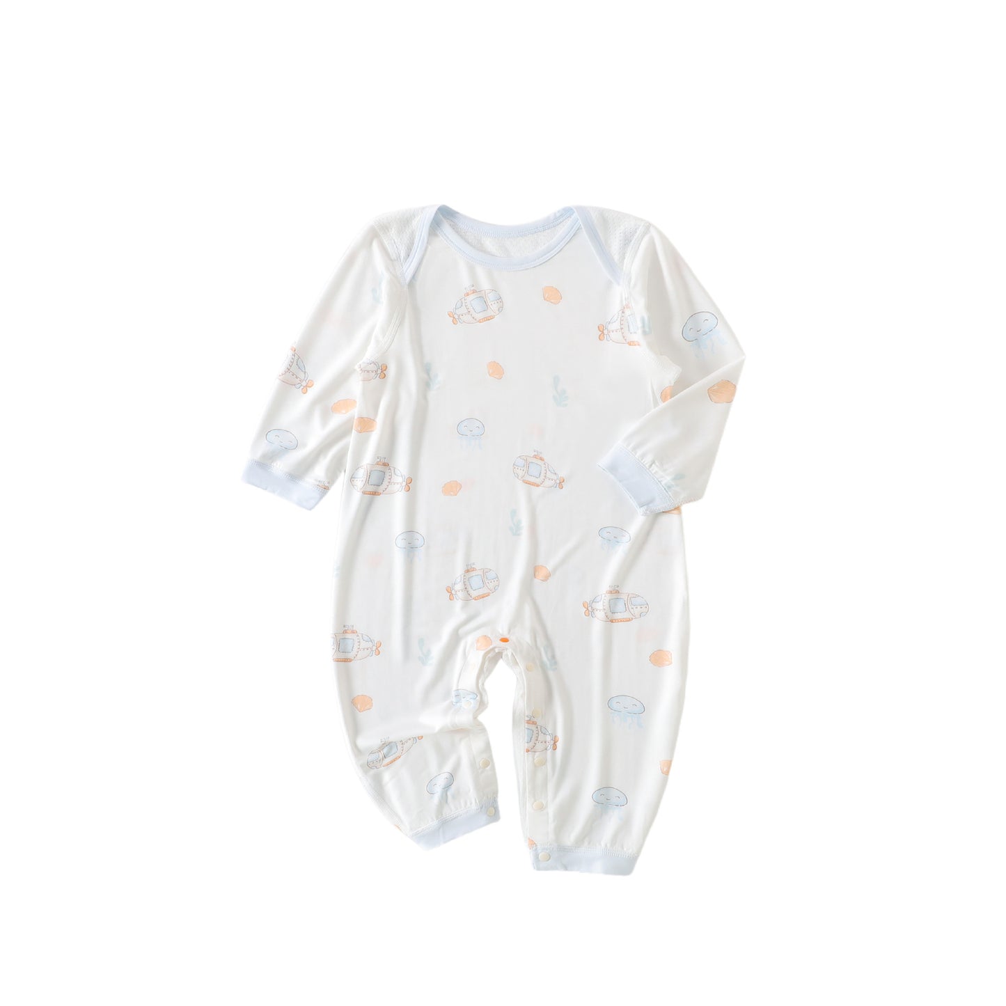 Class Breathable Bamboo Fiber Romper Male Female Summer Thin Long Jumpsuit, Climbing Suit