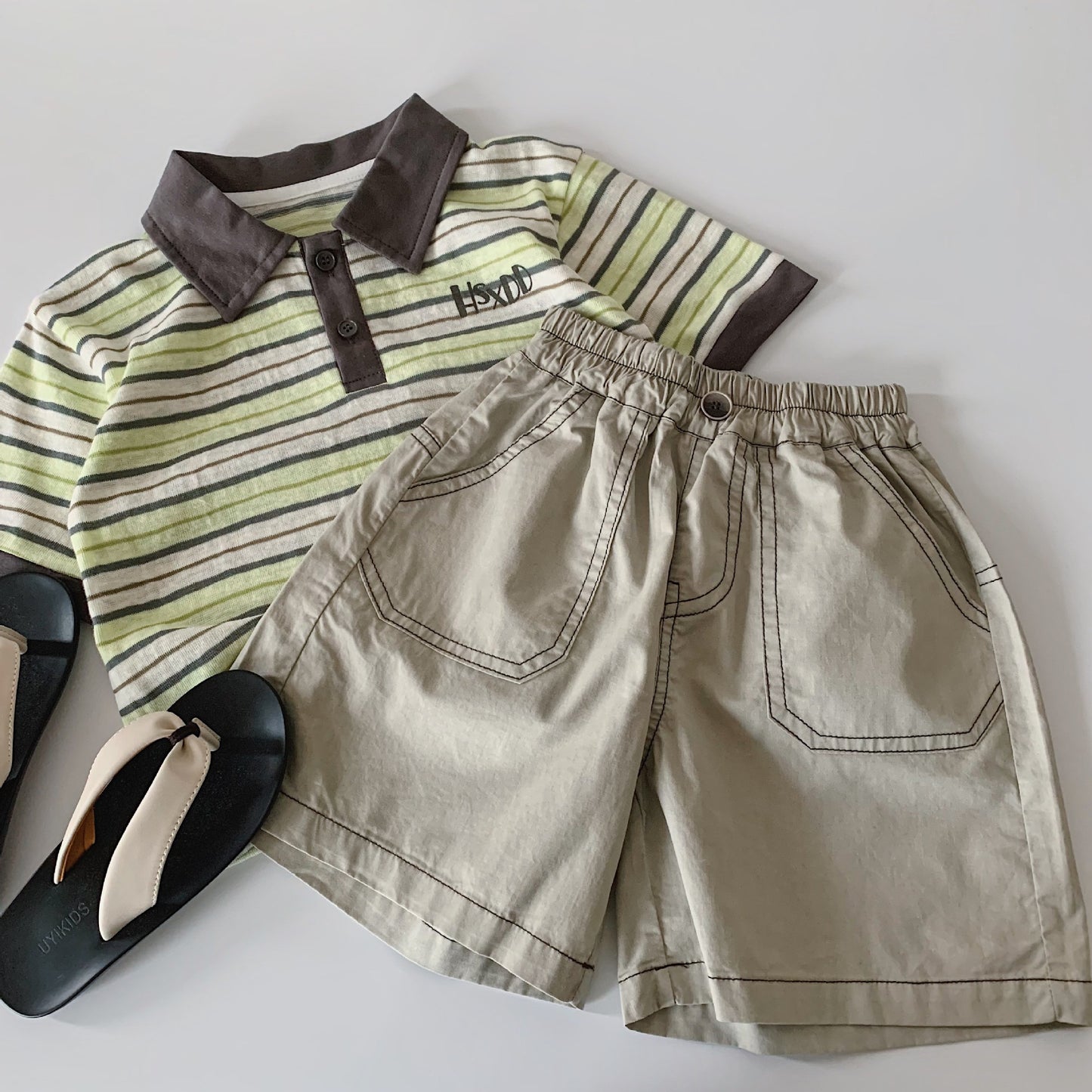 Children's Shorts Summer Boys Bright Line Loose Casual Fashionable Children's Pants