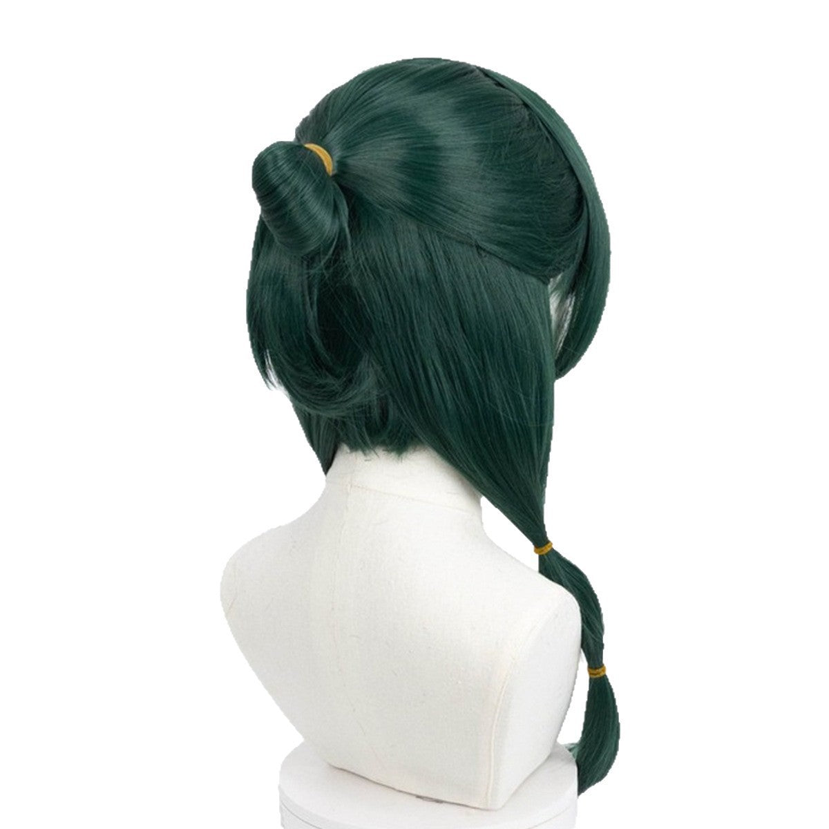 House Woolen Cat Dark Green Artificial Scalp Cos Wig