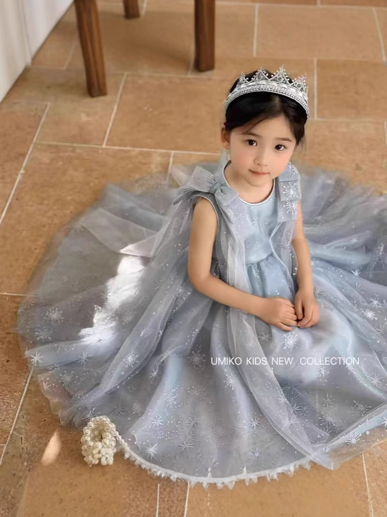 Children's Aisha Ice Princess Super Fairy Little Birthday Pettiskirt Cloak Children's Dress
