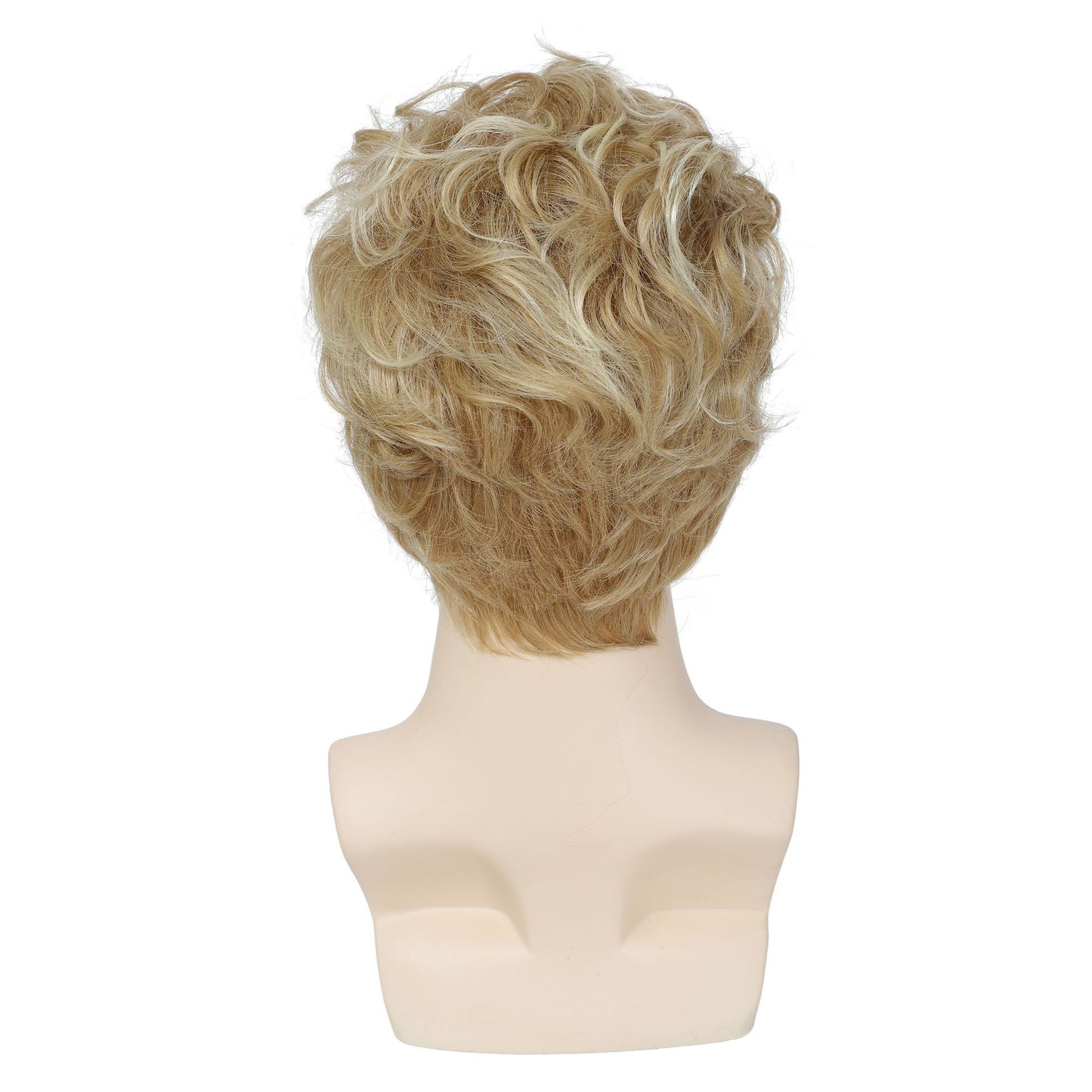 Men's Handsome Mechanism Rose Net Chemical Fiber Wig Short Straight Hair