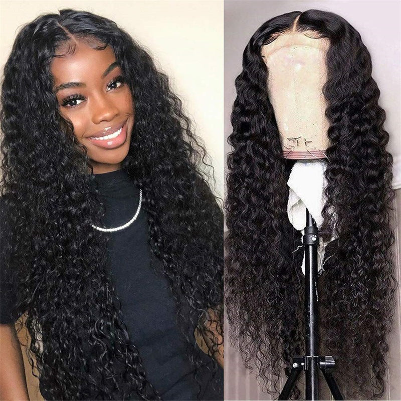 Small Roll Wound Tube Medium Curly Hair Wig Long Curls