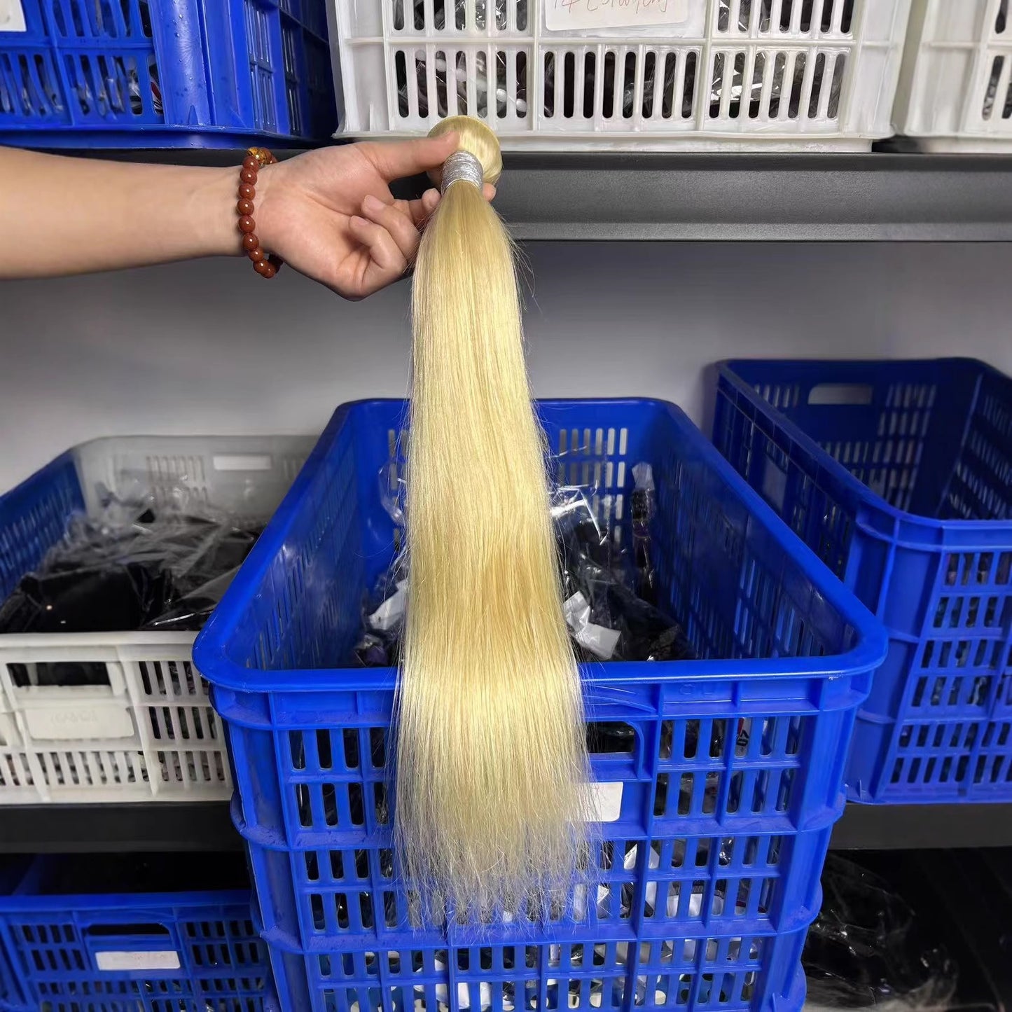 Trendy Fashion Hair Weft Full Human Long Straight Wig