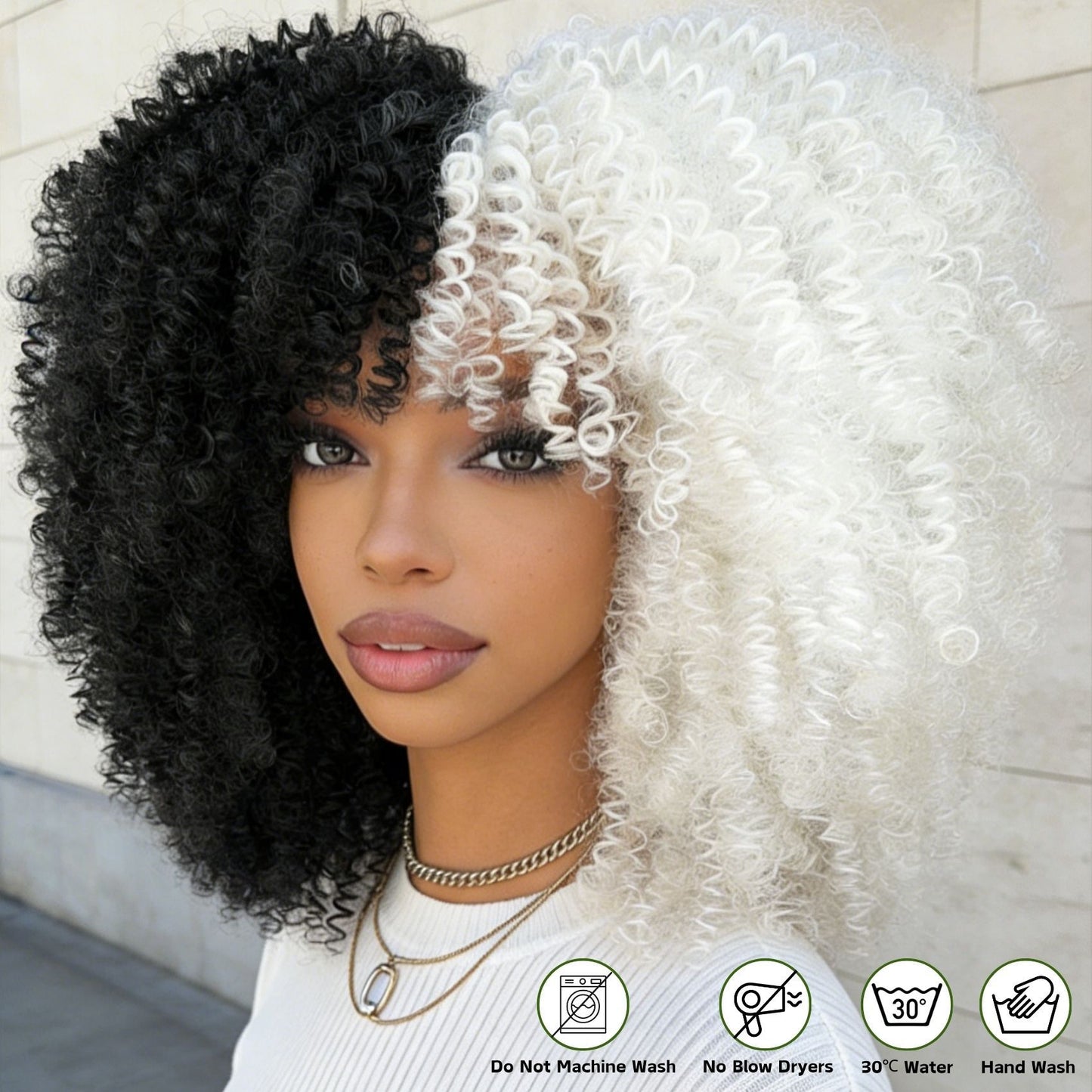 Women's Head Cover Afro Popular African Small Wig Short Curly Hair