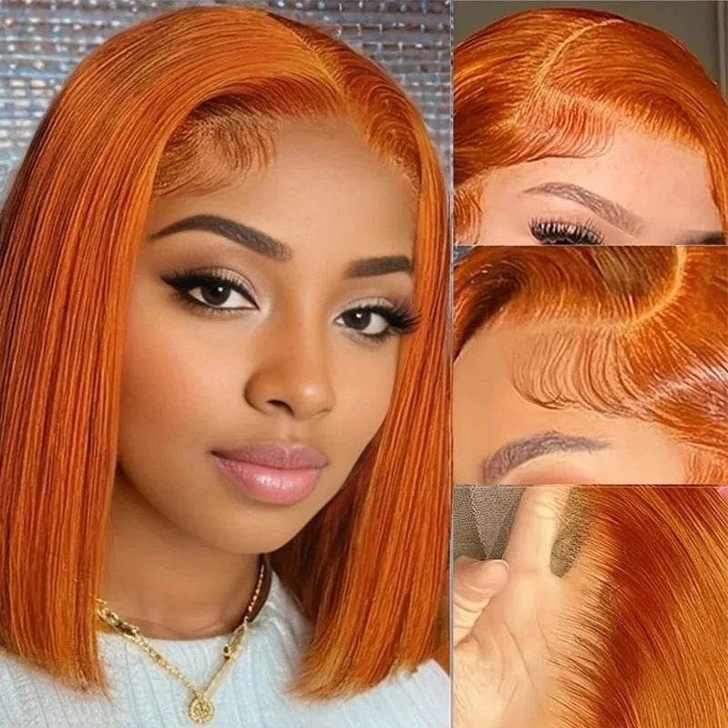 Popular Charming Straight Bob Brazilian Human Real Hair Wig