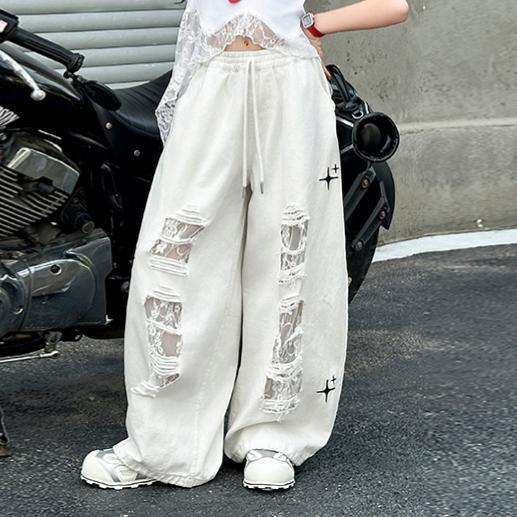 Jazz Dance Costume Summer Middle Big Lace Strap T-shirt Children's Suit