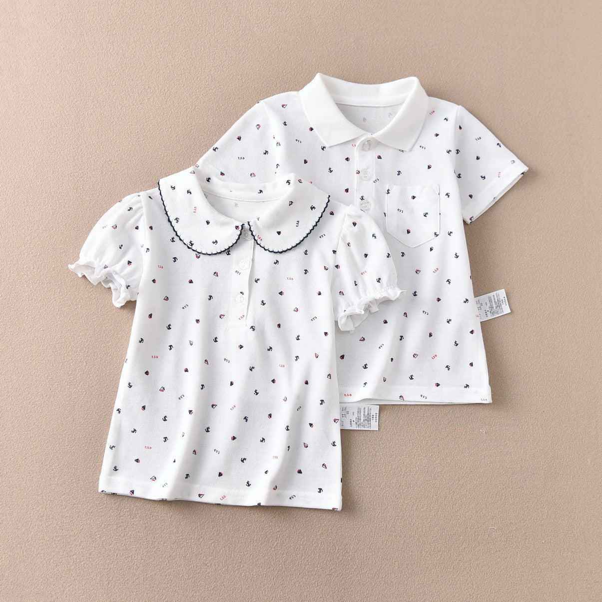Distribution School Uniform Performance Clothes White Bottoming Shirt Boys Short Children's T-shirt