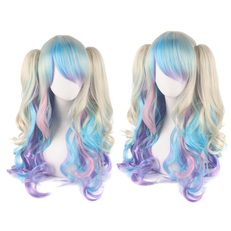 Anime Lolita Jaws Clamp Pair Ponytail Sheath Cos Wig