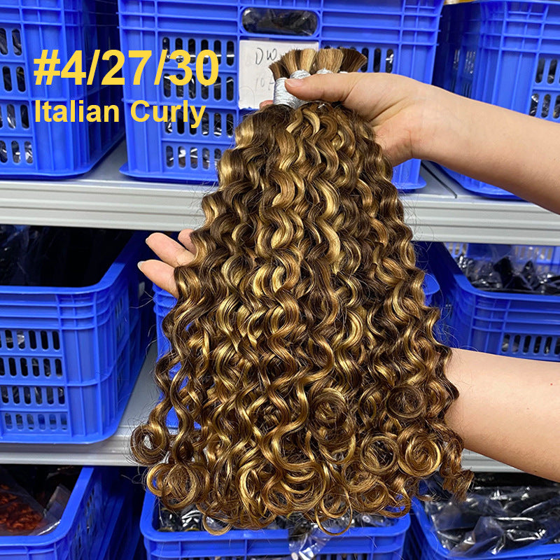 Durable Pretty Human Bulk Color Band Real Hair Wig