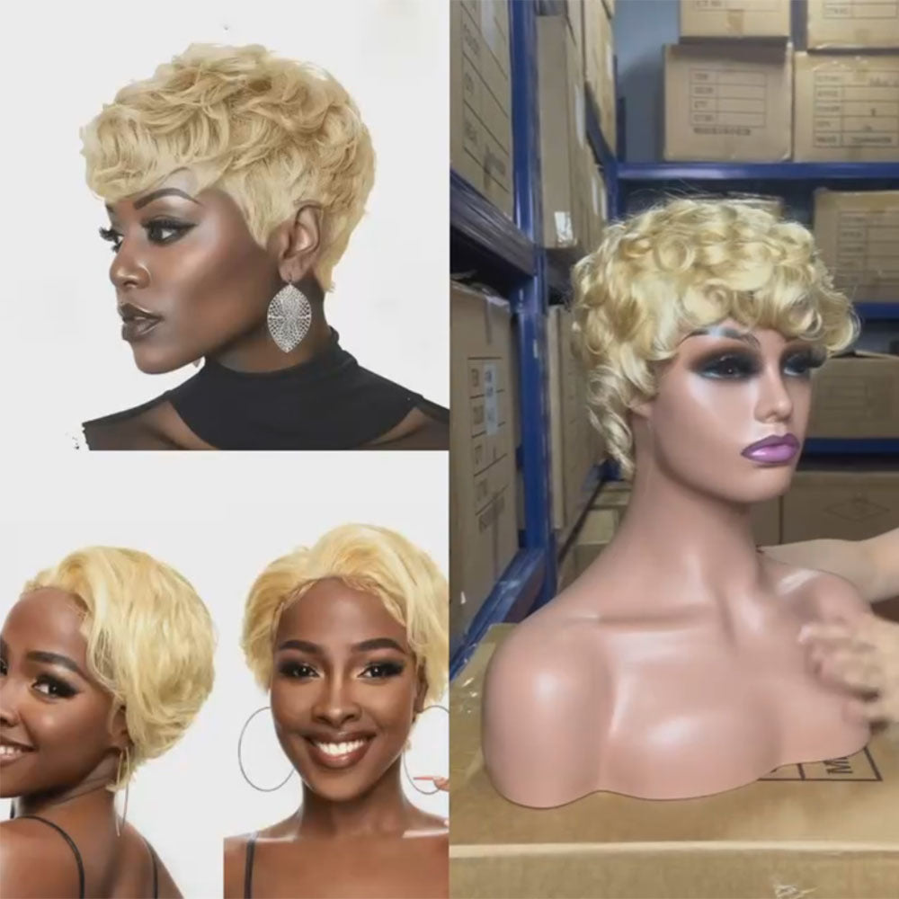 Braid Mechanism Inner Net Head Cover Female Quality Wig Short Straight Hair