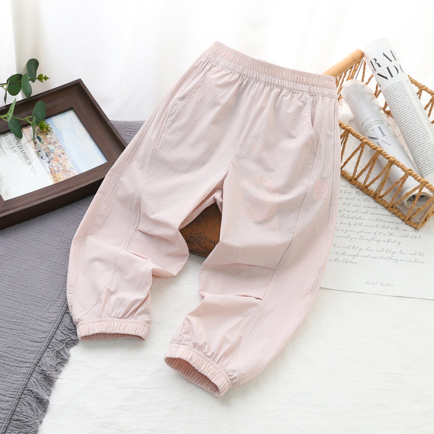 Small Yellow Duck Summer Leisure Outdoor Anti Mosquito Thin Cool Children's Pants