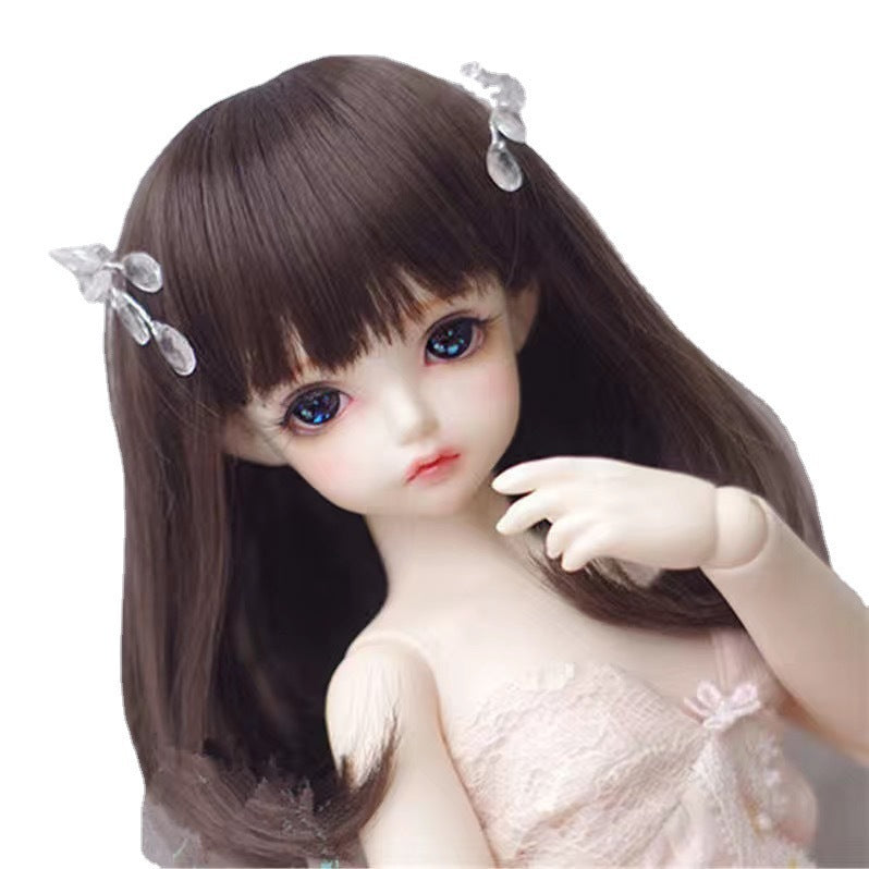 Ye Doll Female Bangs Hair Accessories Long Straight Wig