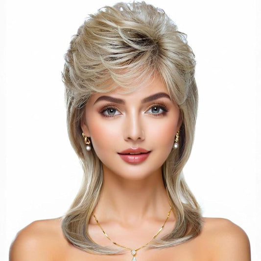 Rock Heavy Metal Shawl Curly Hair Wig Long Curls