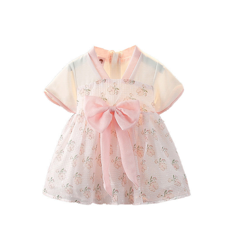 Children's Summer Fashion Little Gauze Clothing Small Children's Dress