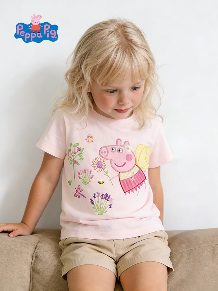Children's Cotton Pig Page Summer Top Clothing Price Children's T-shirt