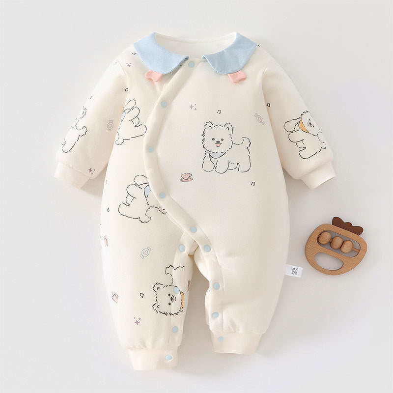 Thickened Winter Cotton Jumpsuit Thermal Quilted Jumpsuit, Climbing Suit