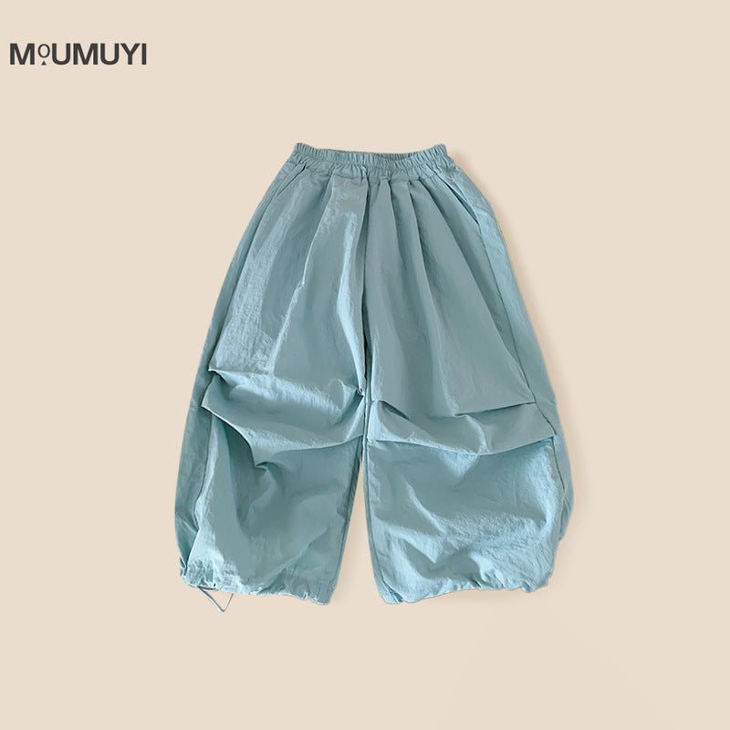 Children's Boy's Summer Thin Western Style Casual Trousers Children's Pants