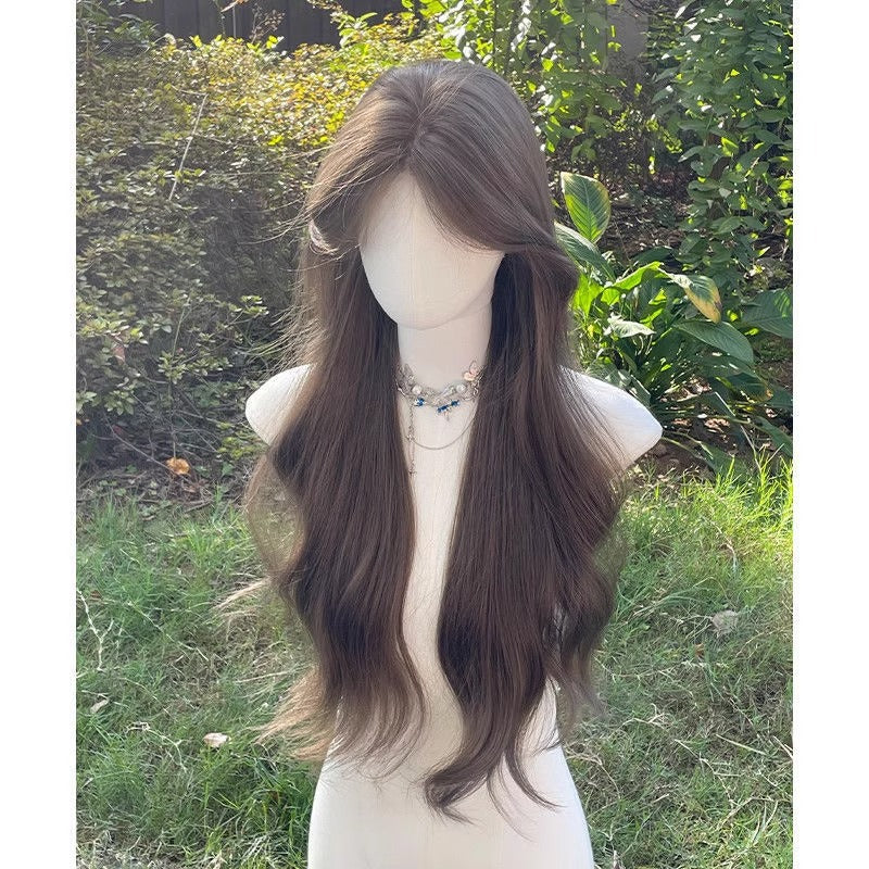 Can Be Praised Daily Cold Brown Wig Long Curls