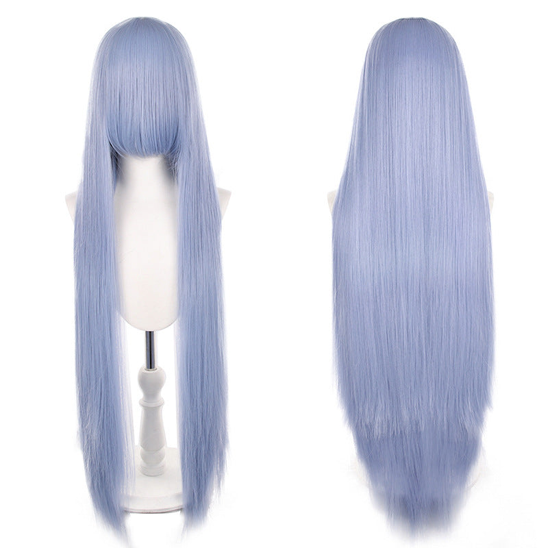 Mao Style Universal Scalp Head Long Bangs Cos Wig