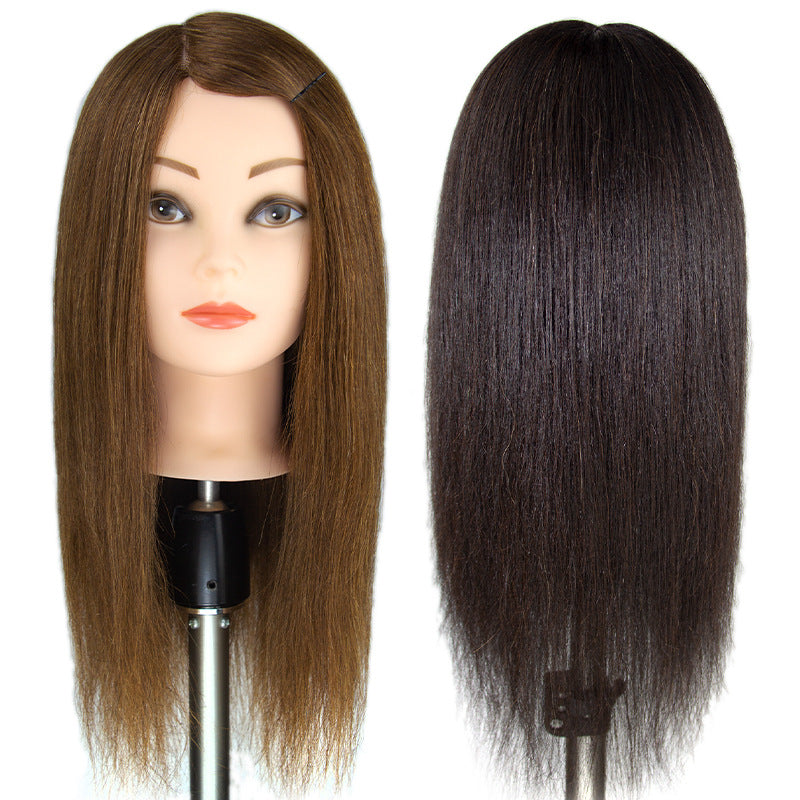 Hair Mannequin Head Dyeing Perming Practice Cutting Mock Braided Style Other Wig