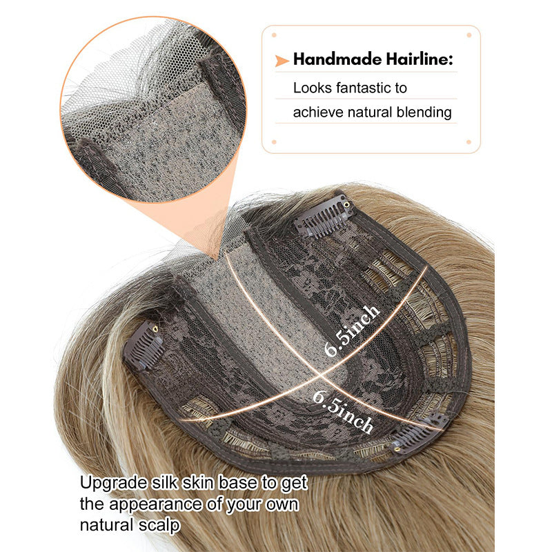 Women's Hair Piece Hand-woven Lace Hairpiece Big Wig Long Curls