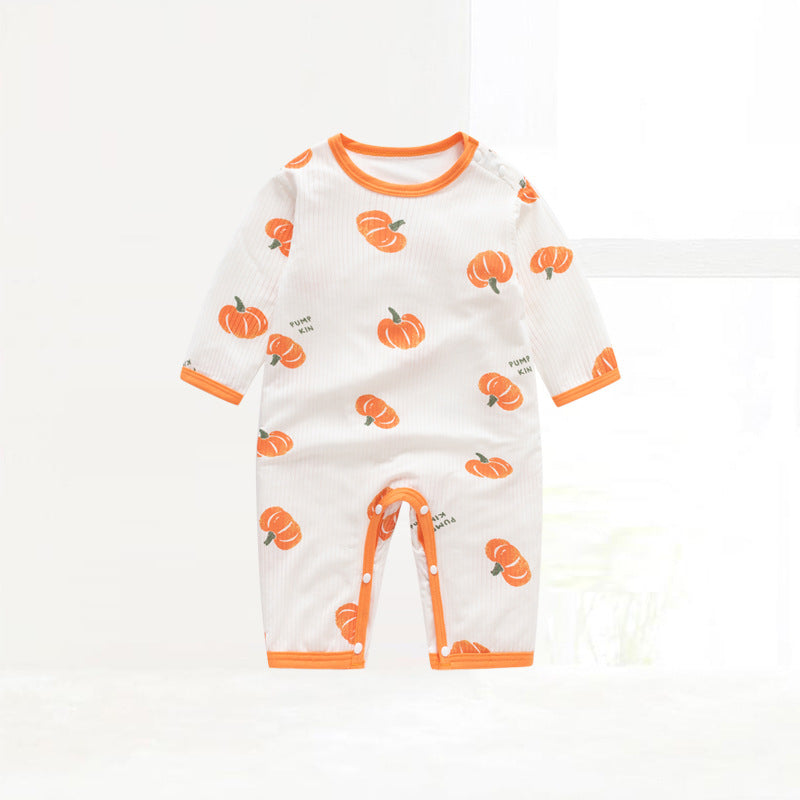 Children's Clothing Class One-piece Pajamas Pullover Shoulder Open Jumpsuit, Climbing Suit